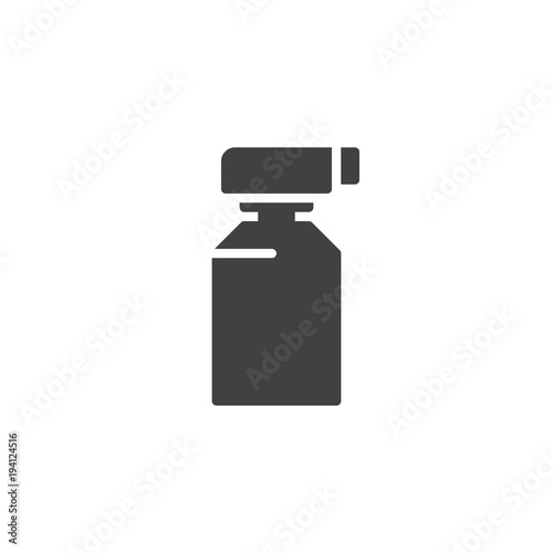 Spray bottle vector icon. filled flat sign for mobile concept and web design. Bottle with dispenser pump simple solid icon. Symbol, logo illustration. Pixel perfect vector graphics