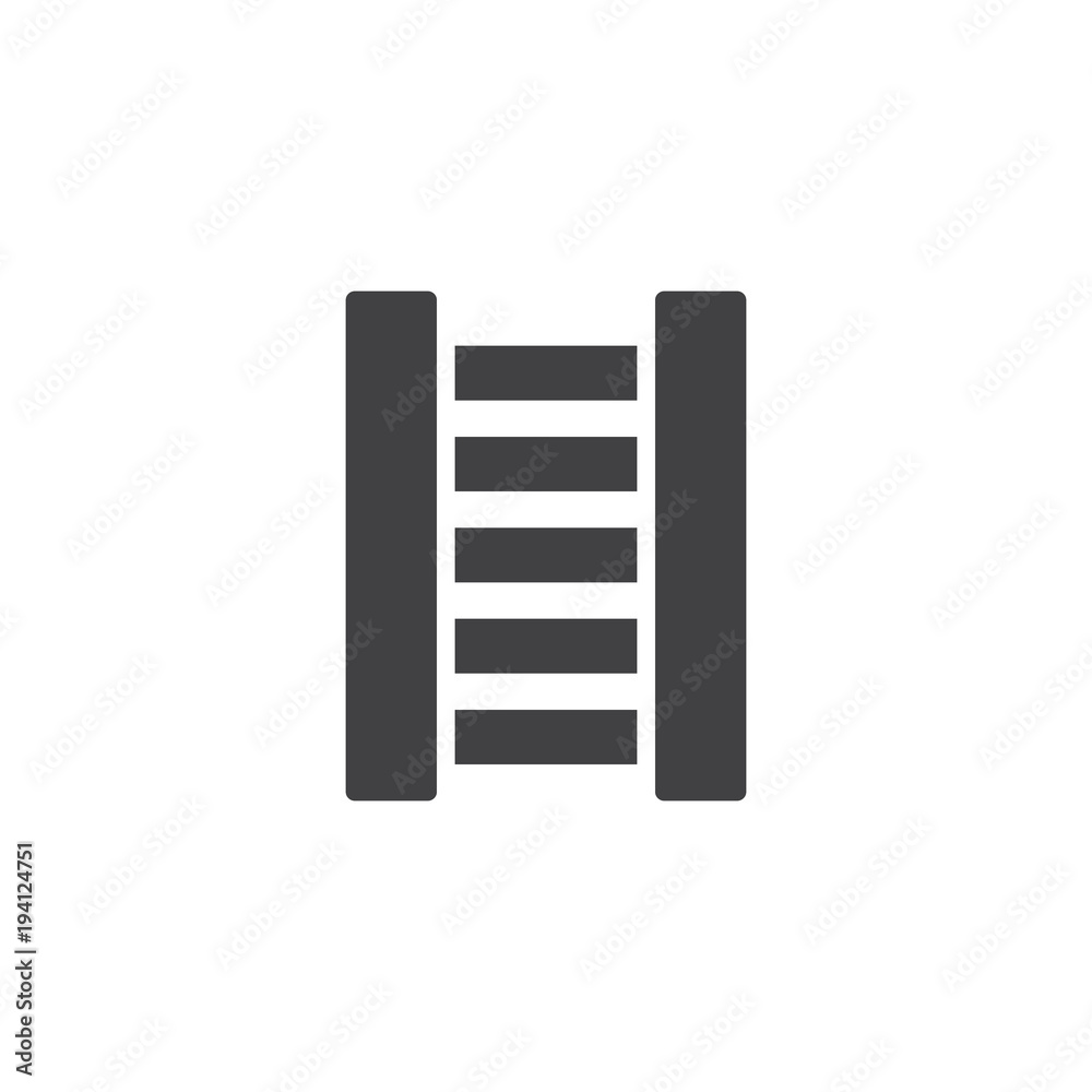 Wooden ladder vector icon. filled flat sign for mobile concept and web design. Staircase simple solid icon. Symbol, logo illustration. Pixel perfect vector graphics Wooden ladder vector icon. filled flat sign for mobile concept and web design. Staircase simple solid icon. Symbol, logo illustration. Pixel perfect vector graphics