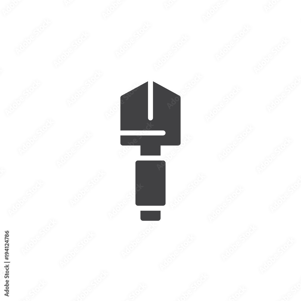 Shovel vector icon. filled flat sign for mobile concept and web design. Spade simple solid icon. Symbol, logo illustration. Pixel perfect vector graphics Shovel vector icon. filled flat sign for mobile concept and web design. Spade simple solid icon. Symbol, logo illustration. Pixel perfect vector graphics