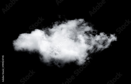 clouds isolated on black background © sommai