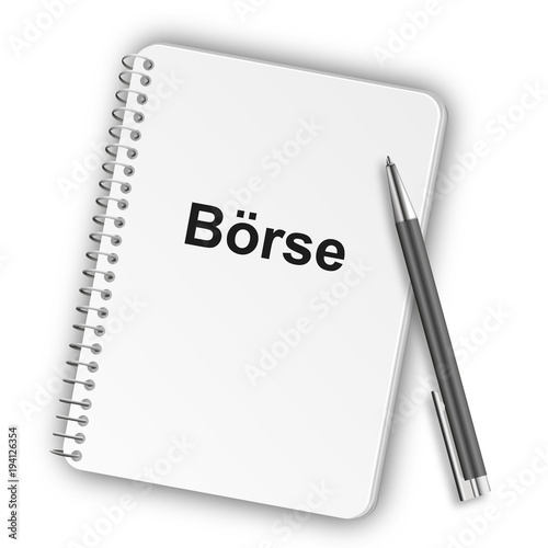 Notizblock Hochformat 05 - Börse