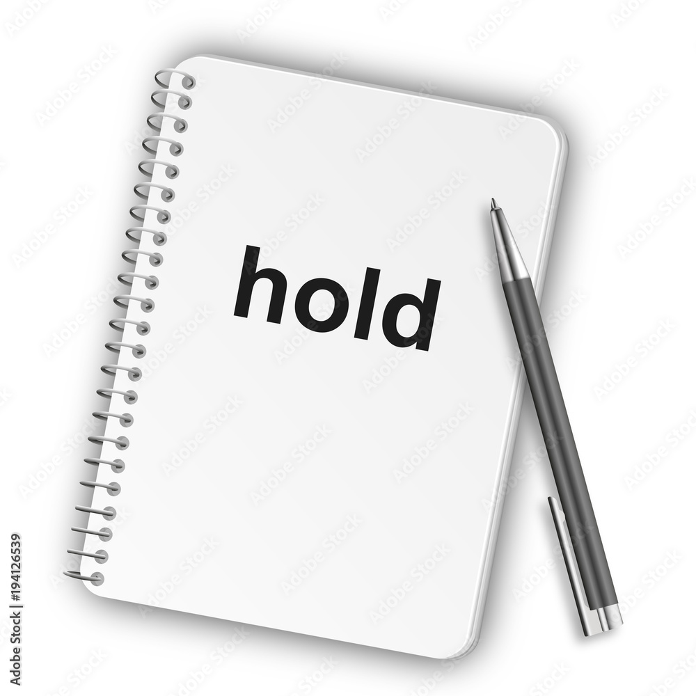 Notizblock Hochformat 05 - hold Notizblock Hochformat 05 - hold