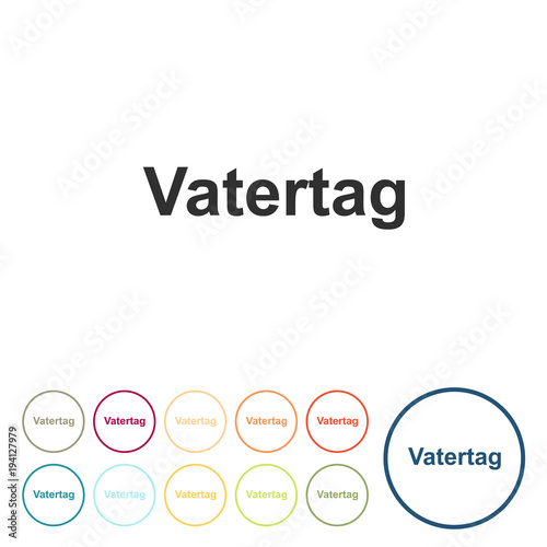 Runde Schaltflächen - Vatertag