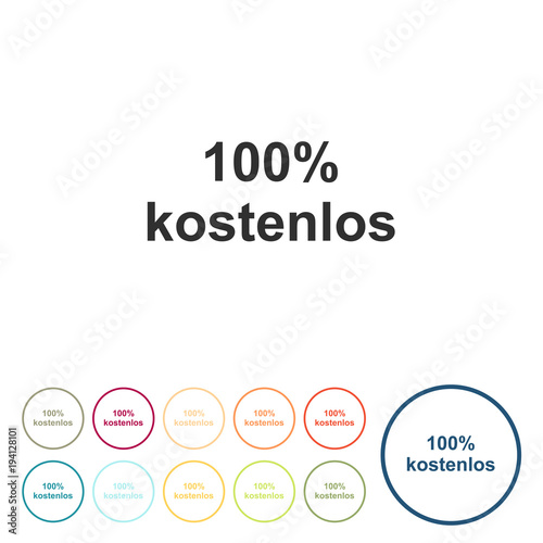 Runde Schaltflächen - 100 Prozent kostenlos