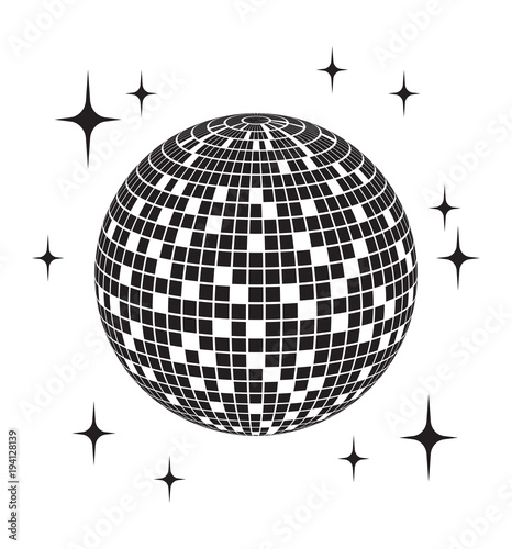 Disco ball Vector icon