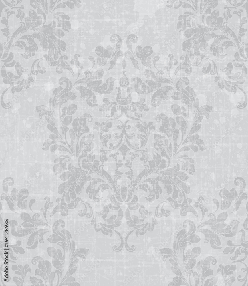 Obraz premium Royal ornament fabric background. Damask pattern texture Vector. Luxury background decors