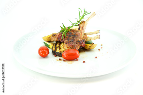 Pork ribs with vegetables