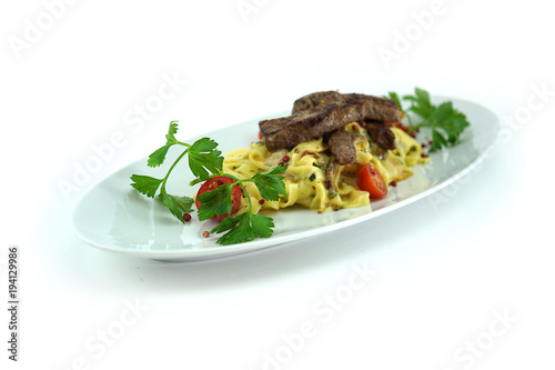 Pasta wirh pork meat