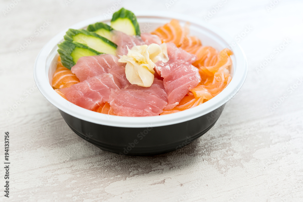 japanese food Mix Sashimi Chirashi Rice Bowl japanese food Mix Sashimi Chirashi Rice Bowl