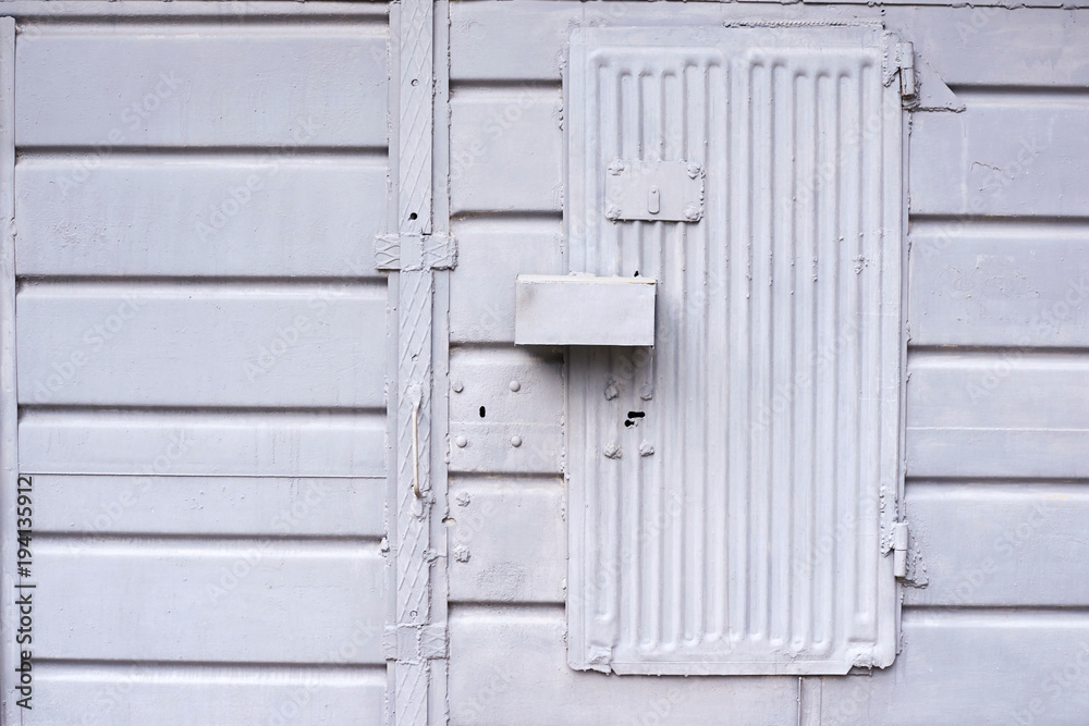 Horizontal stripes on the wall. Grey colour Horizontal stripes on the wall. Grey colour