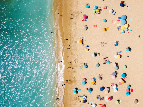 Crowded beach