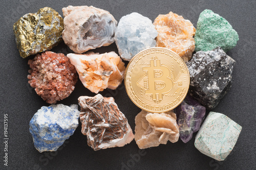 Photography Mining of crypto currencies as extraction of minerals.