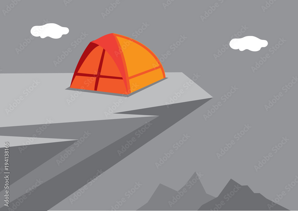 Camping Adventure Vector Illustration