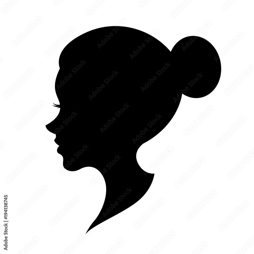 graphic head women, vector graphic head women, vector
