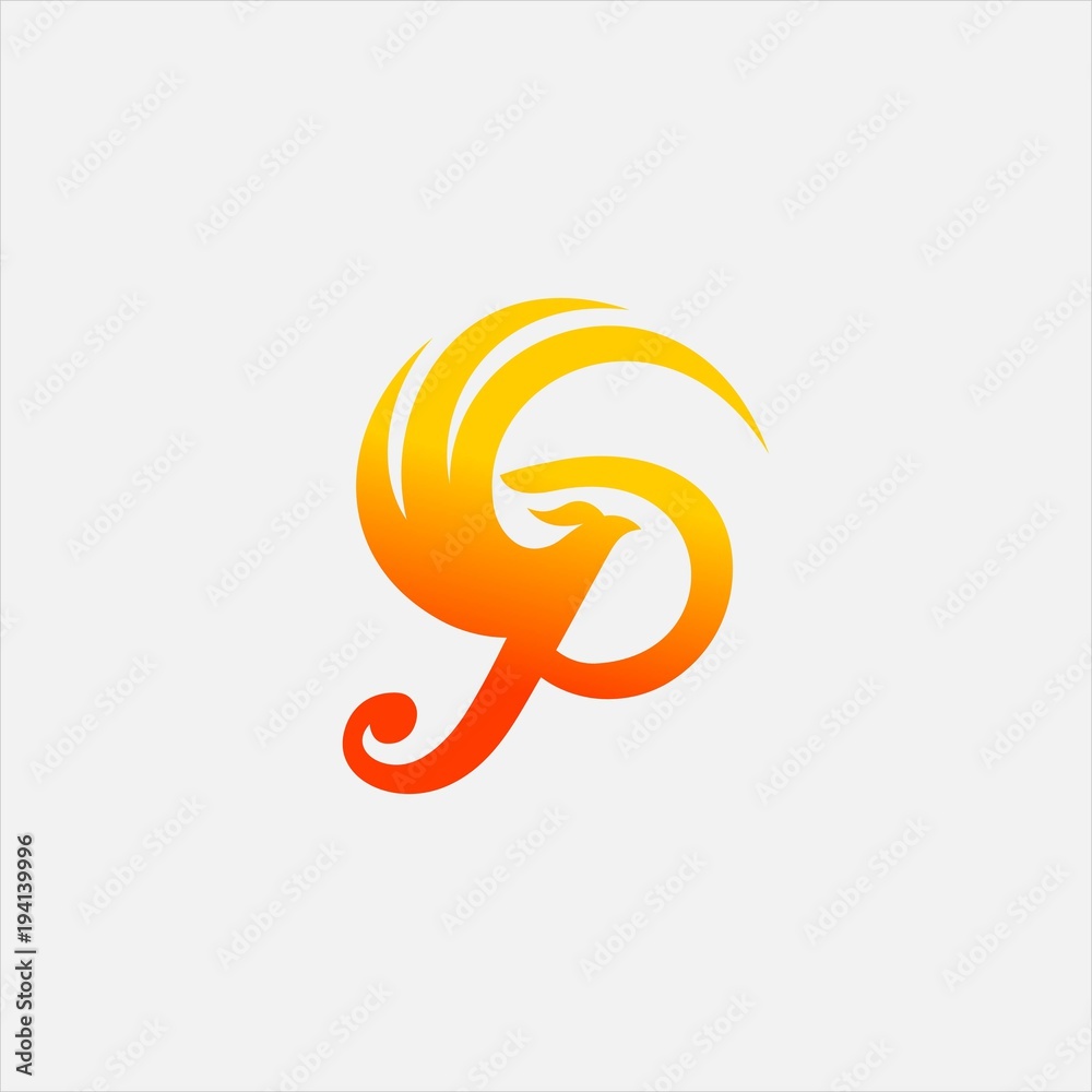 Phoenix letter P Phoenix letter P
