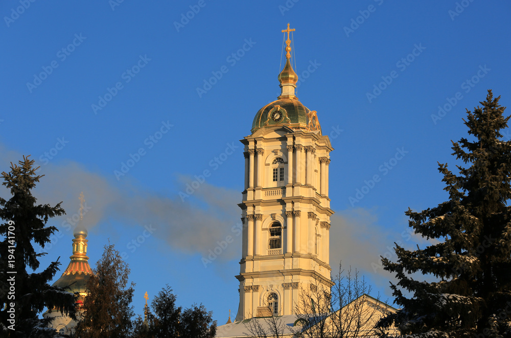 bell tower of the Holy Dormition Pochayiv Lavra