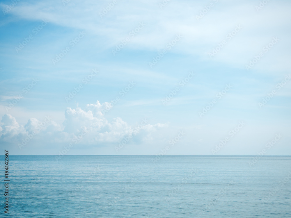 The sea water and blue sky,nature background,feel fresh feeling and relax.