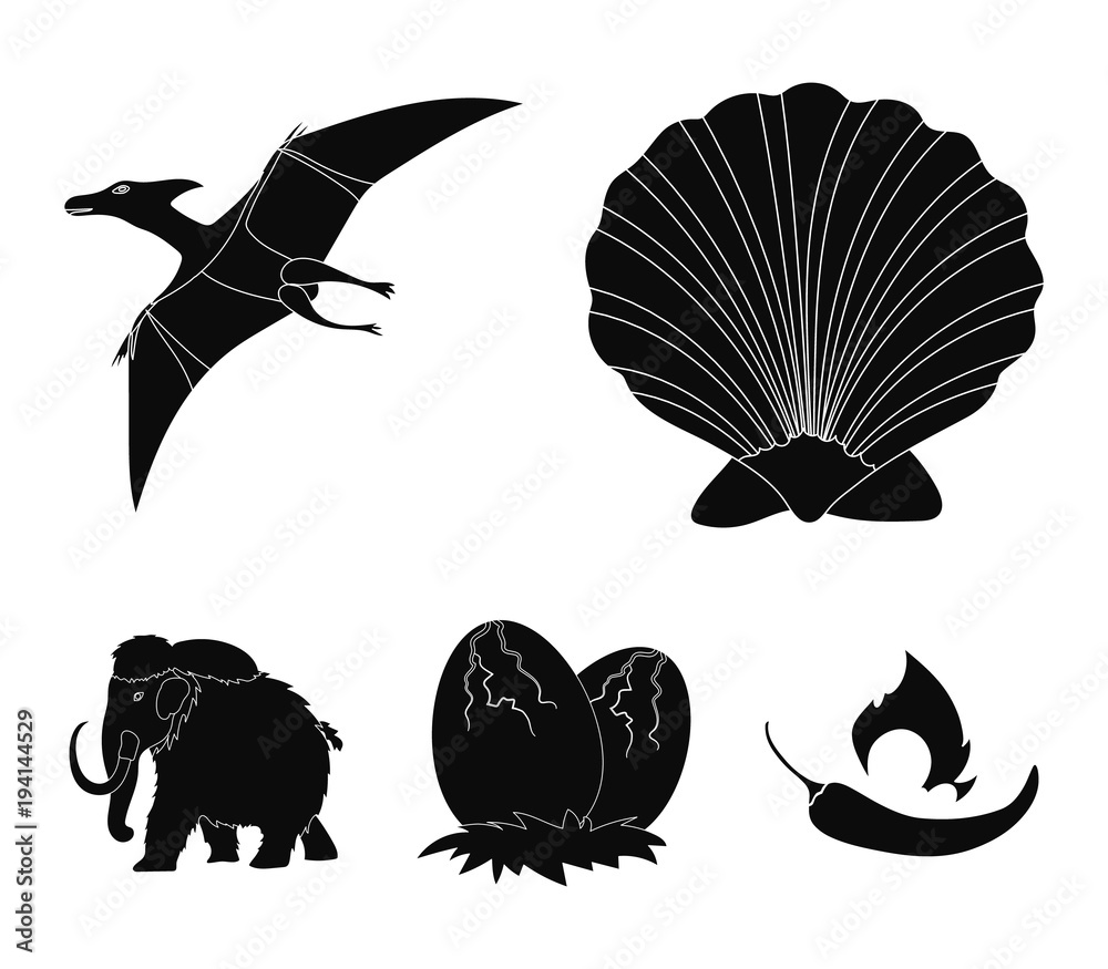 Dinosaur pterodactyloidea icon in black style Vector Image