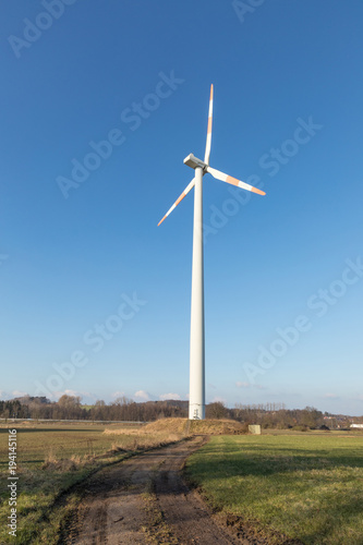 Wallpaper Mural wind turbine with blue sky Torontodigital.ca