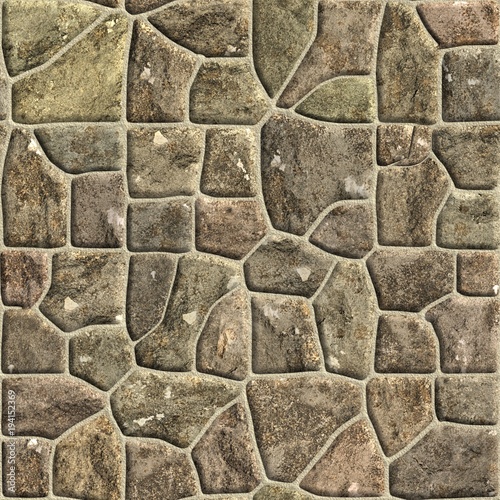 Stone wall texture. Seamless pattern.