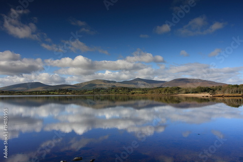  Mountains reflected in Beltra Lough, Co Mayo, Ireland