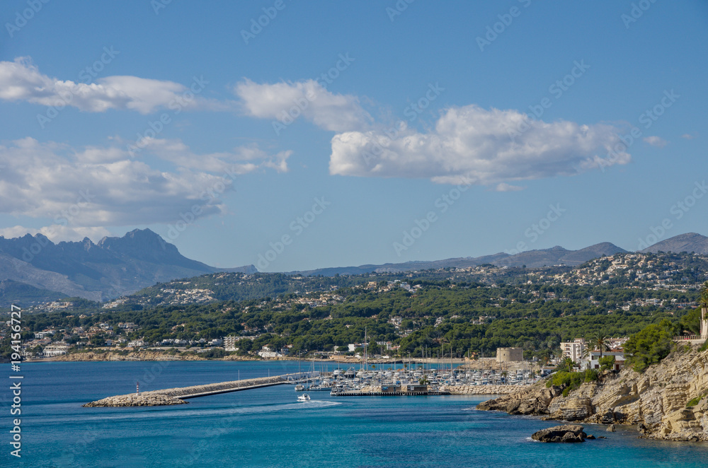 Fototapeta premium Moraira_vista_Bernia_VI