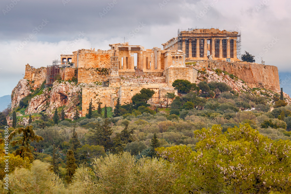 Athens. The Parthenon on the Acropolis.