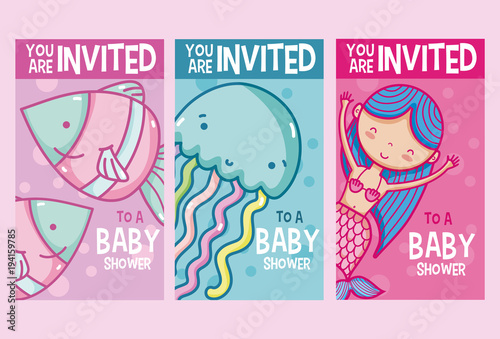 Baby shower invitation card