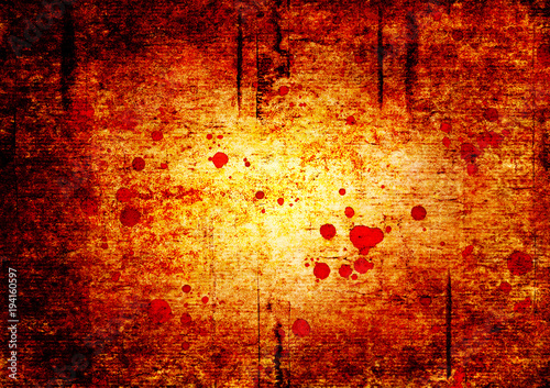 Bloody grunge abstract text...