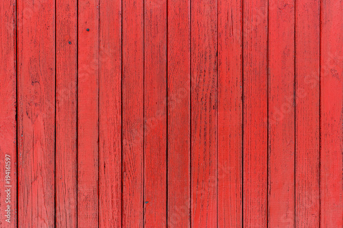 Old red painted boards for use as a background