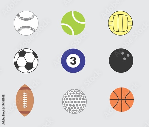 Set of balls