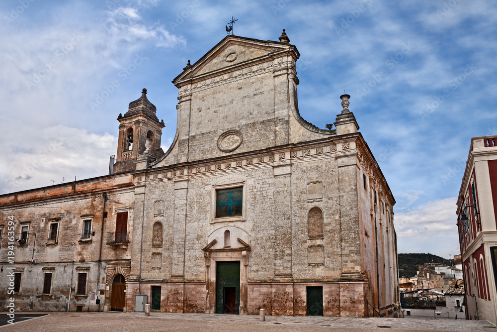 Gravina in Puglia, Bari, Italy: the ancient church of San Giovanni Battista