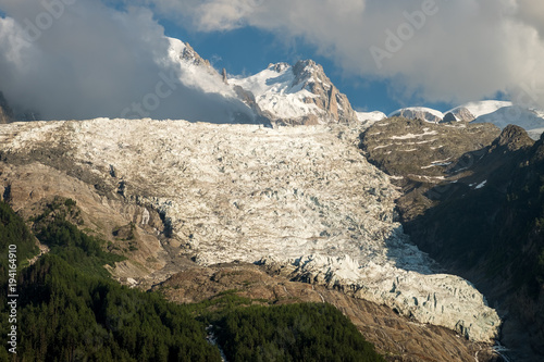 glaciar en los alpes