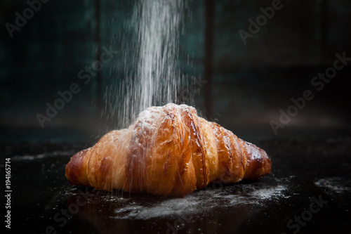 Print op canvas Tasty french croissants for breakfast