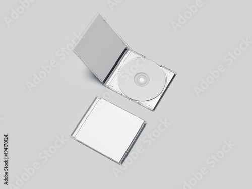 Free Download Opened and closed white disk packages. 3d rendering - GFXLoad