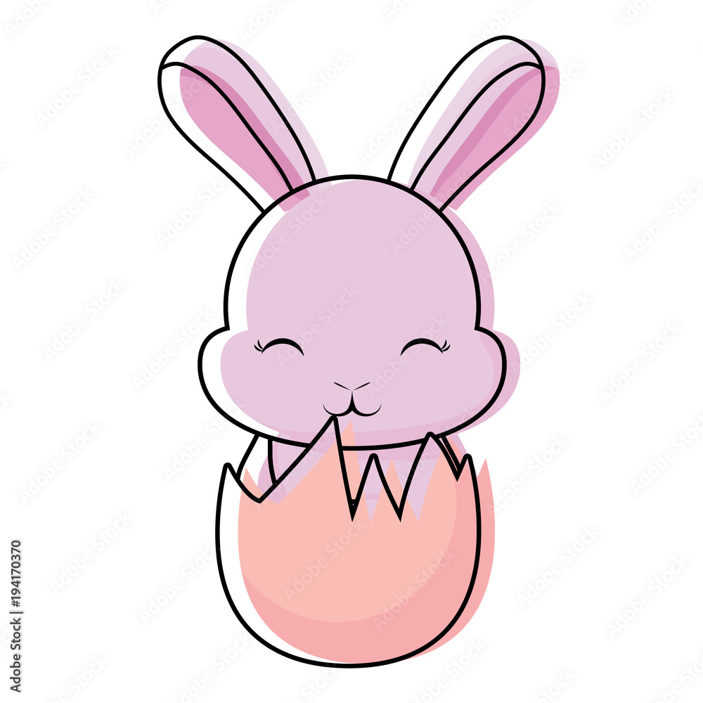 Obraz premium Cute rabbit icon 