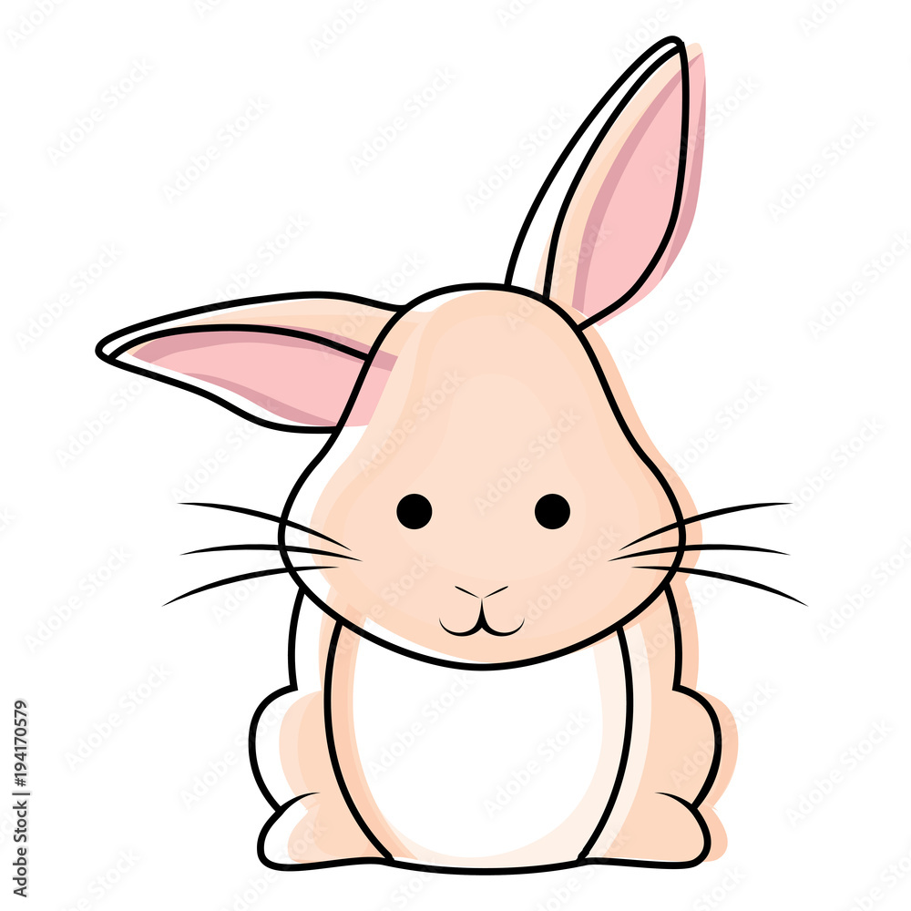 Obraz premium Cute rabbit icon 
