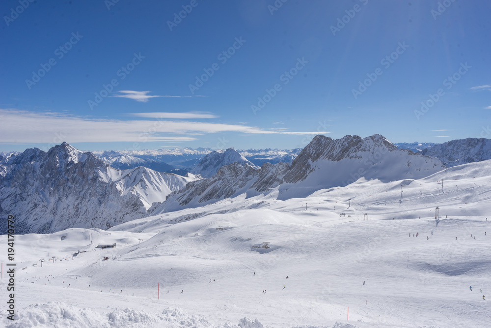 Obraz premium Österreich Alpen Berge Zugspitze