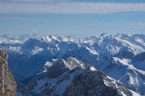 Österreich Alpen Blick von der Zugspitze © Christian