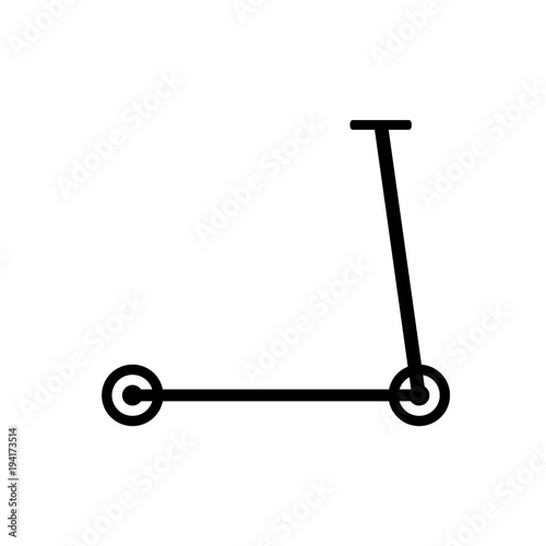 Kick scooter icon.