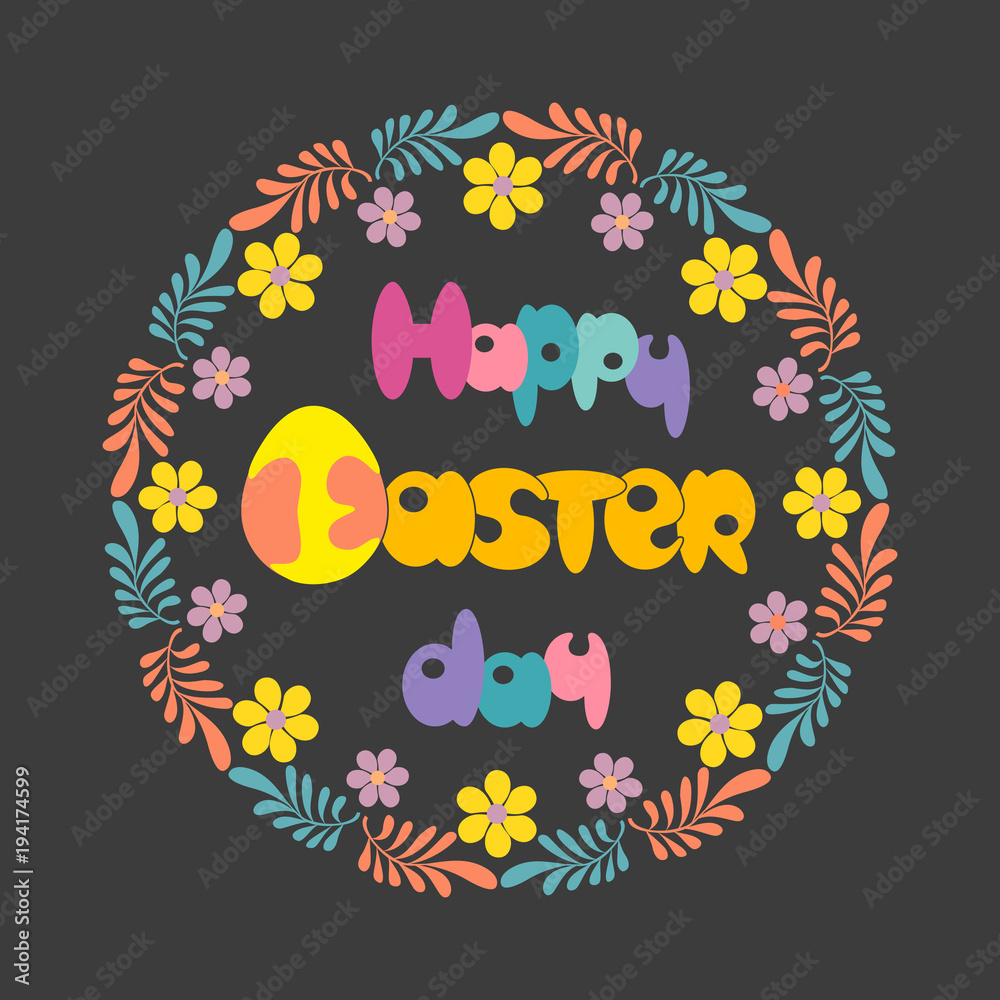 Fototapeta premium Happy Easter Holiday