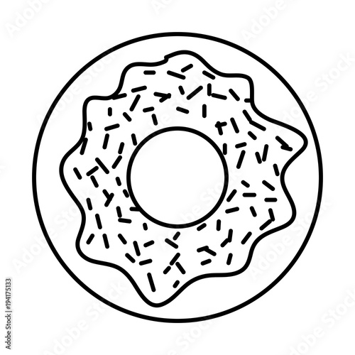 delicious and sweet donut vector illustration design