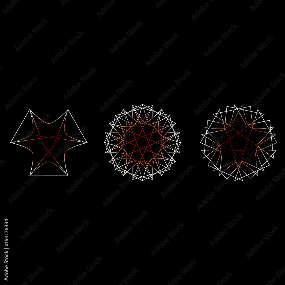 Geometric set for gifts and holidays pattern vector EPS10 Geometric set for gifts and holidays pattern vector EPS10