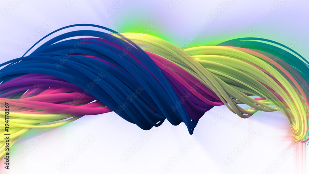 Fototapeta premium Flux rainbow