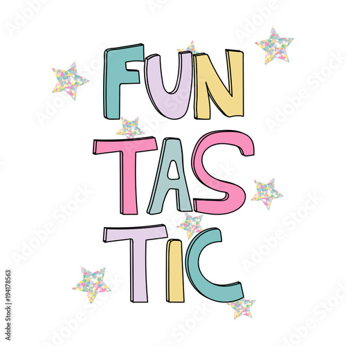 Funny hand written slogan. Vector hand drawn illustration.