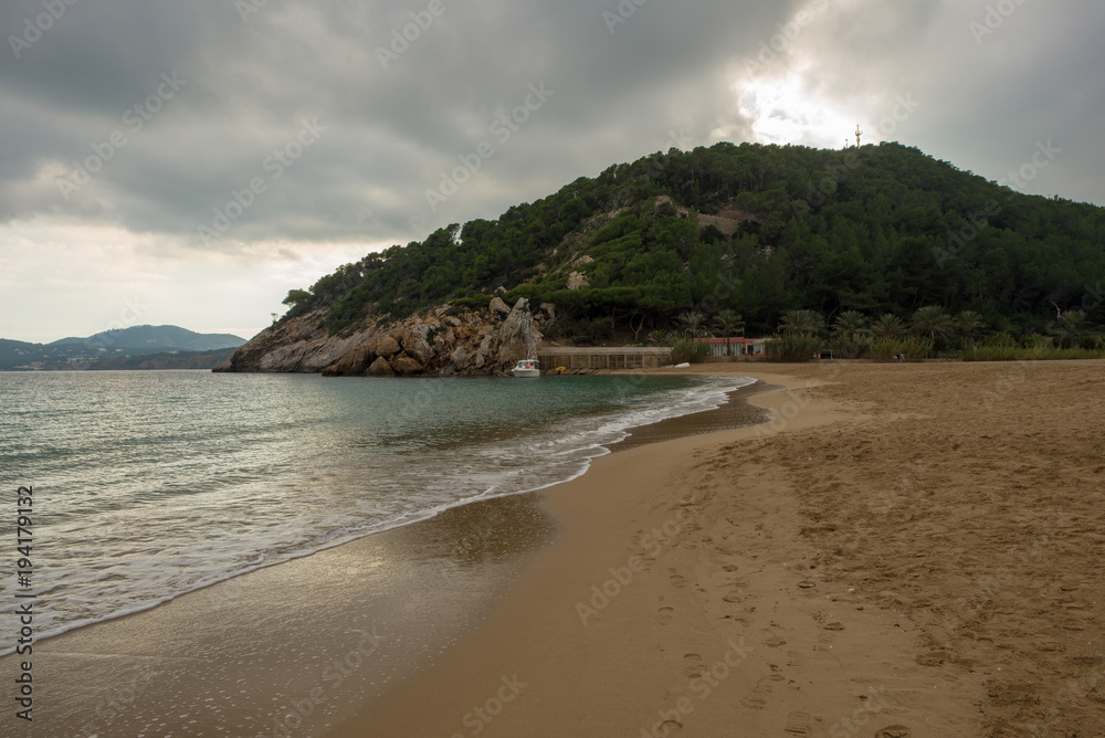 Beach of San Vicente Creek on the island of Ibiza