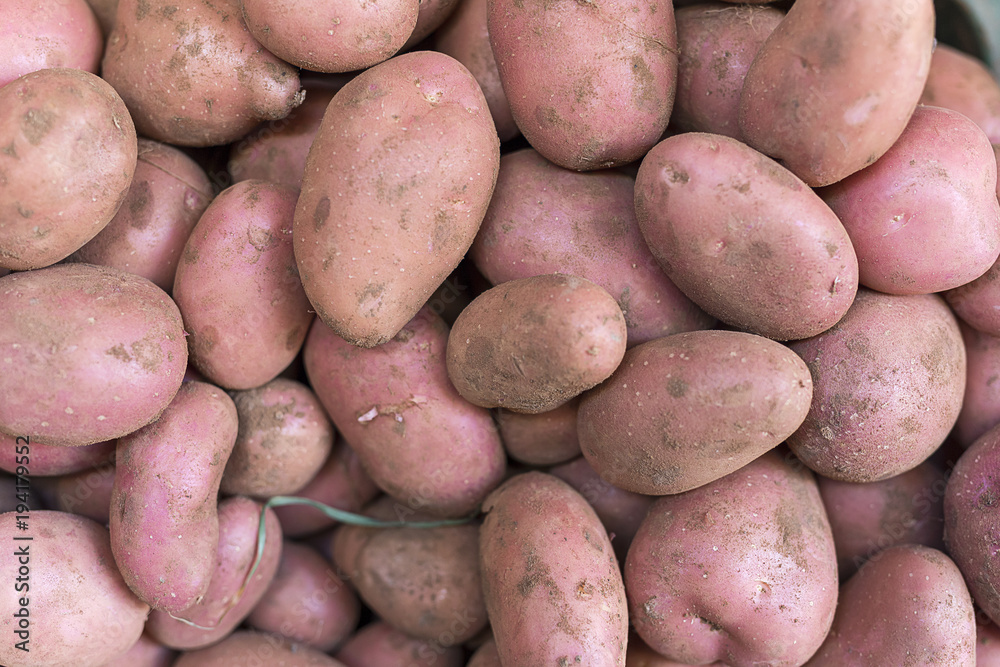 Fresh fruits and vegetables.red potatoes Fresh fruits and vegetables.red potatoes