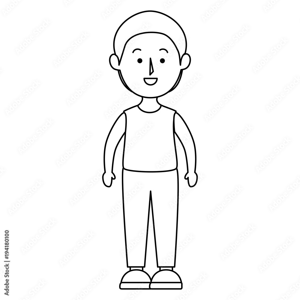 young man avatar character vector illustration design young man avatar character vector illustration design