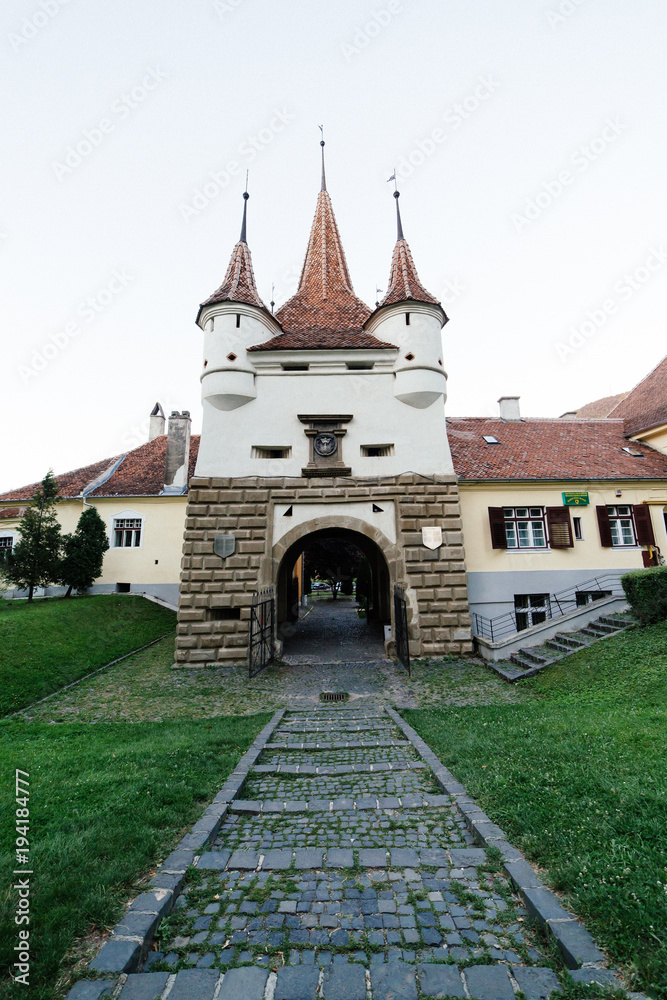 St. Catherine's gate (Yekaterina's, Katalin), built to access Raomanians to the city from Schei district, Brasov, Transylvania, Romania.