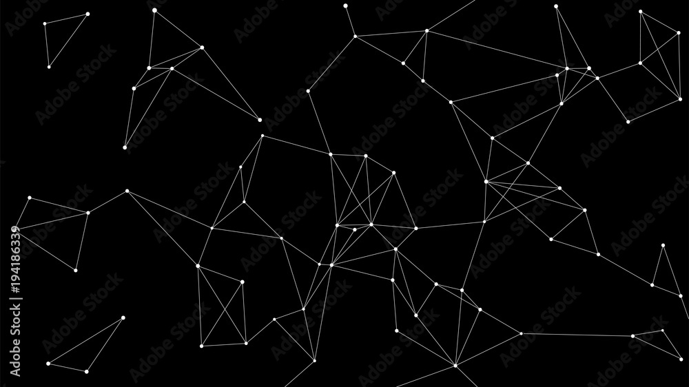 Blockchain technology futuristic abstract vector background with blockchain  peer to peer network. Global cryptocurrency blockchain business banner  concept with black background. Stock Vector | Adobe Stock